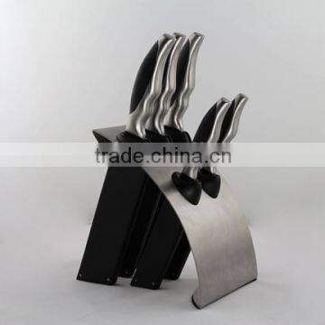 5pcs stainless steel knife in block