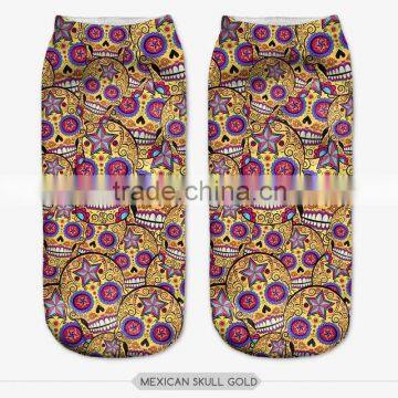 Fashion Pastel Cat Wear High Quality 3d Digital Full Print Colorful Ankle Socks Sports Unisex Custom Hot Sale Stretch Spandex photo-3