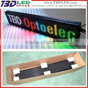 led moving variable message signs board,indoor full color/three color led car message sign board mini led screen display sign