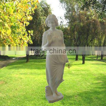 Hand Carved Polished Natural Stone Garden Statue