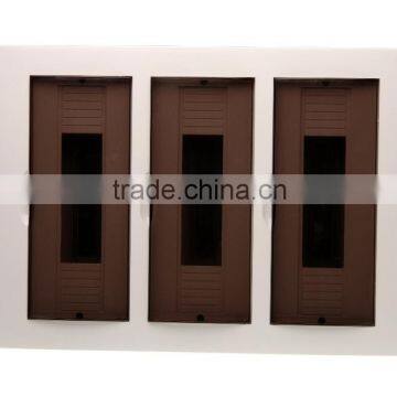 Recessed plastic power electrical distribution box