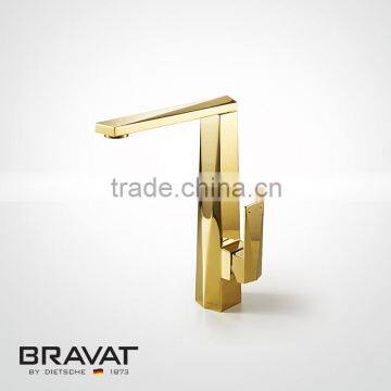 Contemporary design with Kerox cartridge and lead-free body kitchen sink faucet F776110G                        
                                                Quality Choice