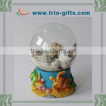 Indoor decorative resin glass snow ball