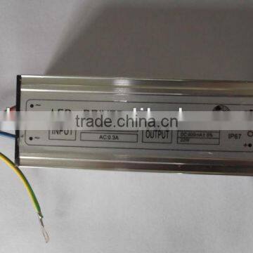 Hot selling waterproof constant current LED driver, LED switching power supply 600mA 30W