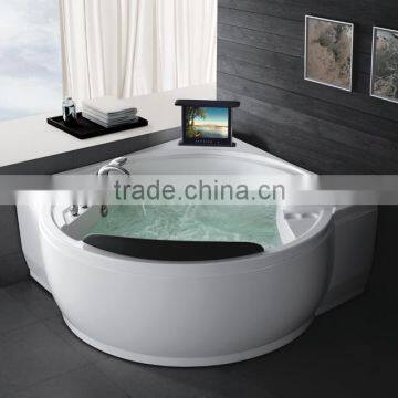 with 12inch TV computer control bathtub massage bathtub for 2-3 person