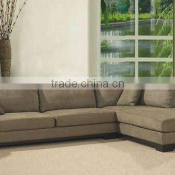 2013 New Simplicity Flannel Fabrics Corner Sofa with Real Wood frame high density Sponge high quality Fabric sectional Sofa 9047