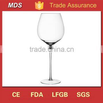 Hand Blown Tall Cheap Wine Shaped Glass Vase