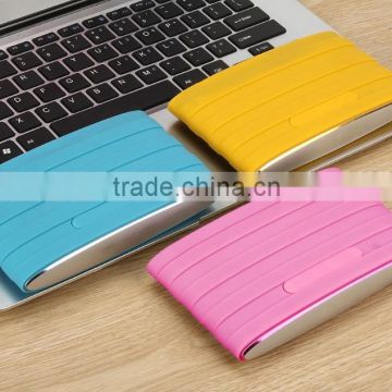 8000mAh silicon mobile external battery power bank with phone holder