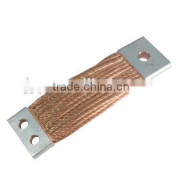 Copper braid flexible connector for electric products