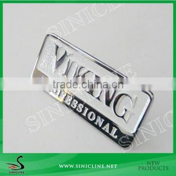 Sinicline Good Quality Silver Metal Label for Garment or Luggage