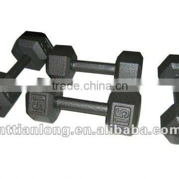 hex dumbbell painted dumbbell