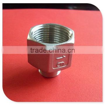 Inside and outside hexagon nipple 150# 304 stainless steel BSP thread fitting