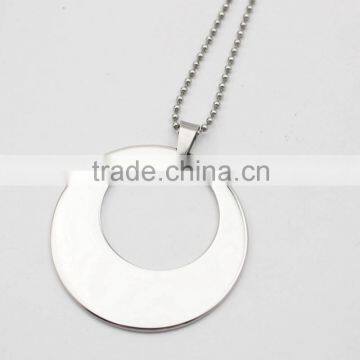 Stainless Steel Floating Meaningful Pendant Necklace