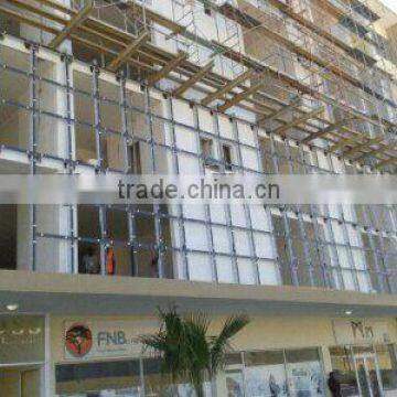 reflective glass curtain wall unitized curtain wall,aluminum frame glass facade