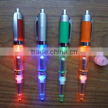 Promotional pen with flashlight,colorful LED pen