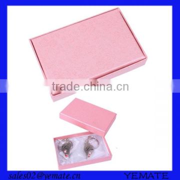 Luxury pink color printing top&bottom type cheap jewelry gift boxes made in Xiamen