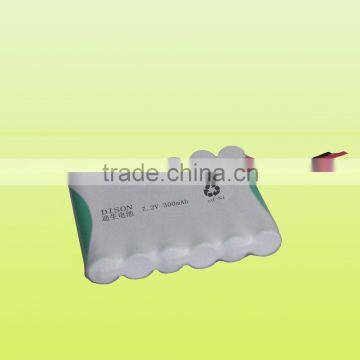 300mAh 7.2v aaa NI-CD rechargeable battery pack