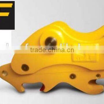 Double lock quick coupler for excavator