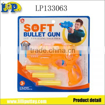 Plastic indoor shooting game toys soft bullet gun dart gun for game