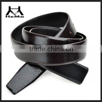 superior classic black snakeskin belt