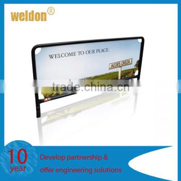 Weldon custom printed PVC ACP displayed windbreak banner