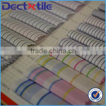 simple style stripe pattern shirt fabric for casual shirts with TC blended yarn from DEC Textile                        
                                                Quality Choice