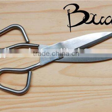 High quality teeth blade full stainless steel tailor scissors BD-S1660