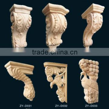 Steam beech corbel/ beech carved decor