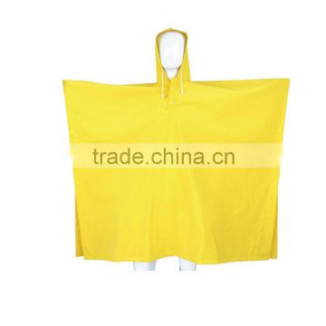 waterproof PVC polyester poncho raincoat