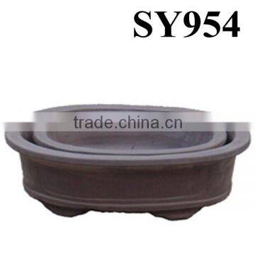 2016 new design clay wholesale garden bonsai pots