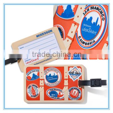 soft PVC luggage tag