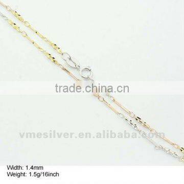 [DSC05848] 925 Silver Handmade Chains, Three Colors Valentin Chain