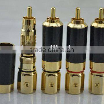 Hi-End Carbon Firber RCA Male plug
