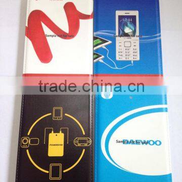 Premium Leather Cover Customized Promotional Credit Card Shape Portable Phone Power Bank Charger With Built in Micro Usb Cable Quality Choice photo-4