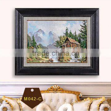 Fancy wall art embroidery painting as popular gift and collection