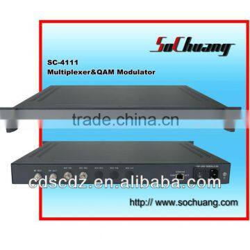 SC-4111 2 ASI IN RF OUT/QAM Modulator Multiplexer