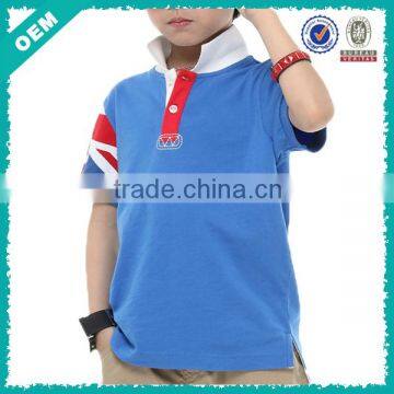 Sleeve Print Boys Polo Shirt Custom (lyt-060043)