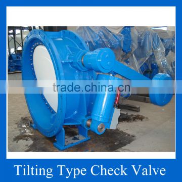 Flanged Tilting Disc Check Valve with counter weight & hydraulic dampers