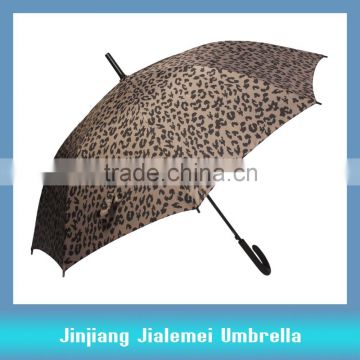 straight auto open umbrella long umbrella rubber coated curved handle