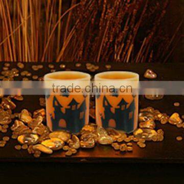 Artificial Decal Led Wax Candle With Pattern for Home, Party Decor photo-2
