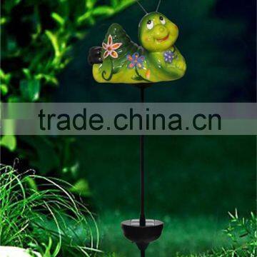 popular ceramic mini bee led solar garden light lawn ornaments for sale