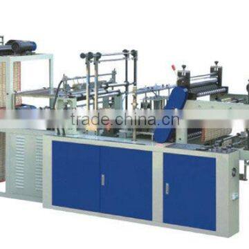 Latest t-shirt shopping garbage bag bottom sealing hot heating colad cut bag making machine