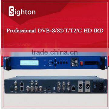 professional tuner input asi input and ipinput hdmi satellite receiver DVB-C/DVB-T