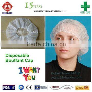 Bouffant Cap Nurse cap (EN ISO 13485 approved)