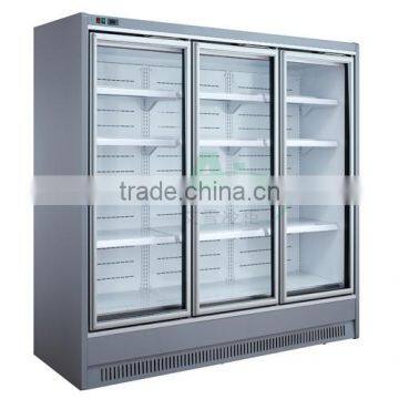 Supermarket Open Type Display Cabinet/Upright Display Freezer Glass Door