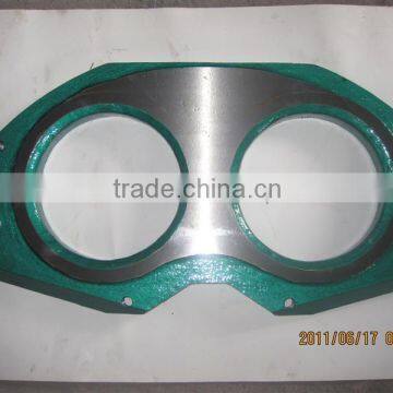 For Putzmeister Concrete Pump Spare Parts Spectacle Wear Plate and Wear Ring Professional Manufacturer photo-4