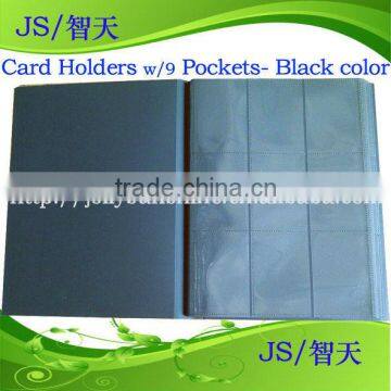 Card holders for game cards with Black color, 9-pocket pages, pp holders, dongguan supplier                        
                                                Quality Choice