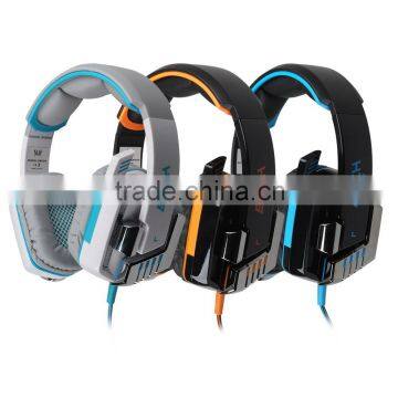 Stereo Gamer Headset Headband with Mic LED Light for PC Game