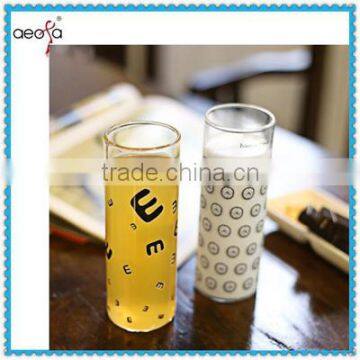 borosilicate clear cheap price round bottom thin glass cup