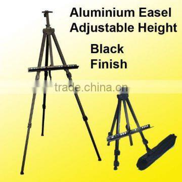 black lightweight tripod painting easel with canvas bag